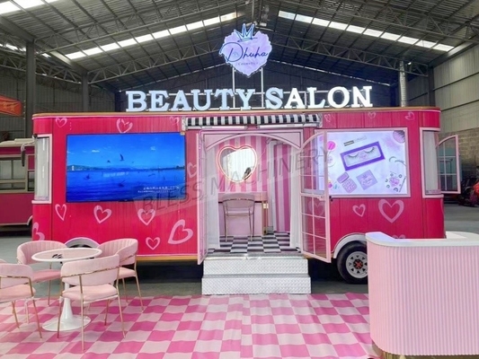 85km ロングディスタンスの移動ビールバー キャラバン トラック 調味料工場と結婚式