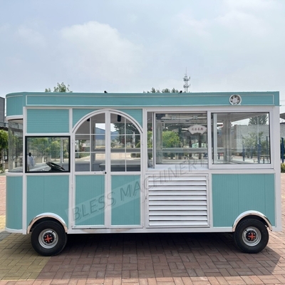ストリートモバイル ミニ ホットドッグ アイスクリーム ファストフードカート トレーラー 車輪付き 小型フードトラック