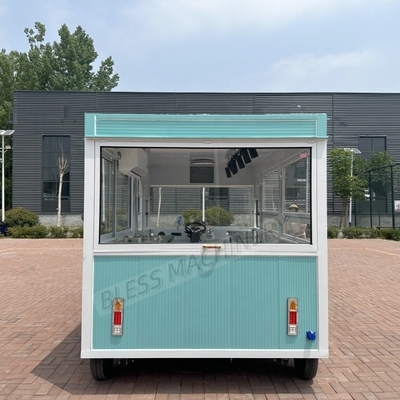 ストリートモバイル ミニ ホットドッグ アイスクリーム ファストフードカート トレーラー 車輪付き 小型フードトラック