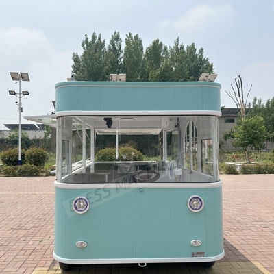 ストリートモバイル ミニ ホットドッグ アイスクリーム ファストフードカート トレーラー 車輪付き 小型フードトラック
