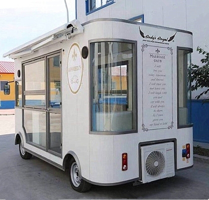 2024 独自のデザインと600kgの運転車機能を持つ電気トラック/食品販売バン