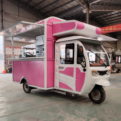 ビデオ技術サポート 多目的モバイル 電動 ファストフード スナック 三輪車 ペディキャブ