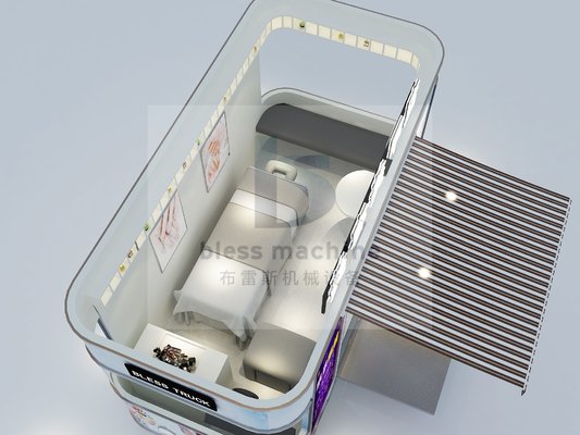 植物用電気移動食品カート/キオスク/トラック/広々としたインテリア付きアイスクリームカート