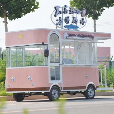 植物用電気移動食品カート/キオスク/トラック/広々としたインテリア付きアイスクリームカート
