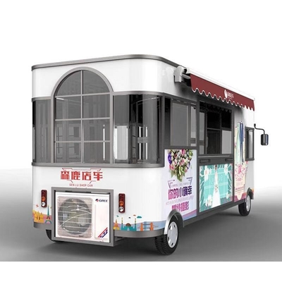 220V電圧の電気ストリートフードトラック 4輪とカスタマイズ可能なデザイン