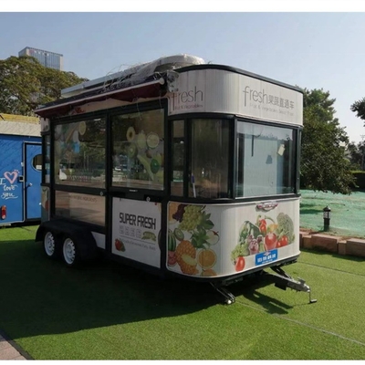 3500W と 調節可能な 家庭用 村 ホットドッグ カート と フライヤー 食品 ストリート 販売 キオスク