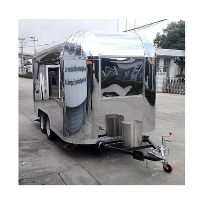 110V/220V/380V ストレージ ステンレス スチール ファーストフード・バンの小型食品トレーラー