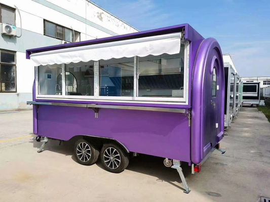 110V/220V/380V ストレージ ステンレス スチール ファーストフード・バンの小型食品トレーラー