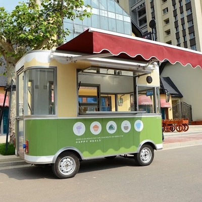 野菜加工工場 応用 現代のフライドチキンとコーヒー アイスクリームカート