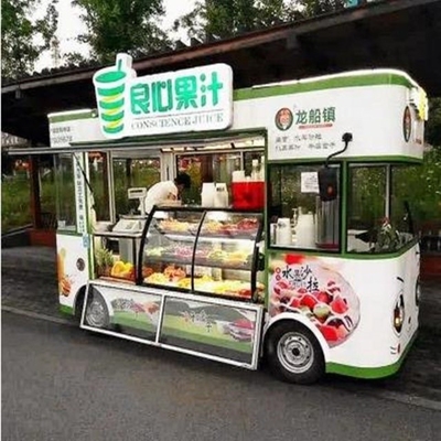 220V/380V モバイル 中古食品トラック USA 2022 6M 独特のミラーステンレスステールデザイン