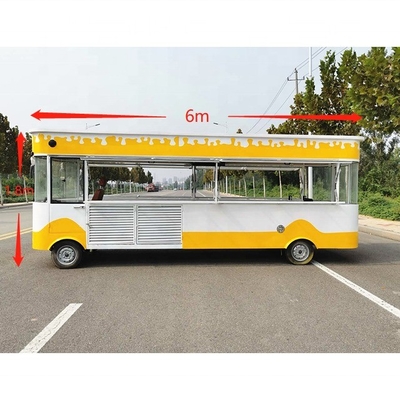 220V/380V モバイル 中古食品トラック USA 2022 6M 独特のミラーステンレスステールデザイン