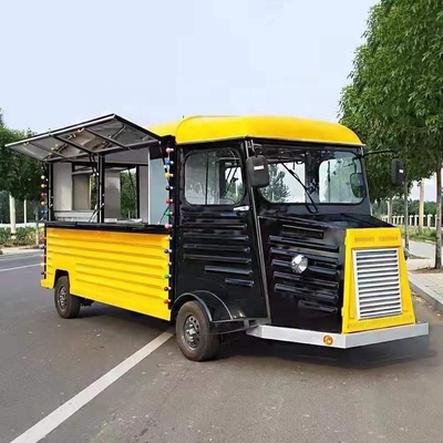 耐久性のあるステンレス鋼の作業台を備えた長距離85kmの屋外ファーストフードトレーラー