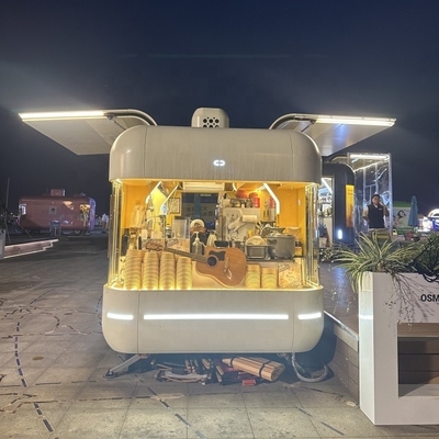 ファストフードトラック ガーナ ストリート モバイル 飲食 電気 ホットドッグ アイスクリーム フードトラック