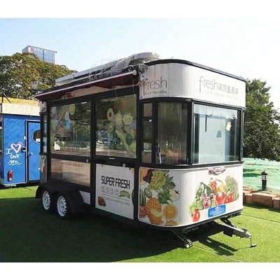 オーダーメイド モバイル BBQ ピザ アイスクリーム コーヒー フルーツ加工工場用 食品トレーラー