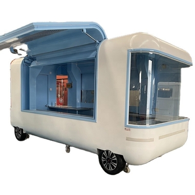 ステンレス鋼と塗装されたガルバンシートで作られた食品トラック三輪車