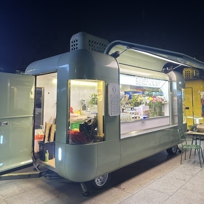 オーダーメイド モバイル エアストリーム アイスクリーム コーヒー 食品 トレーラー 屋外 ファストフード トラック