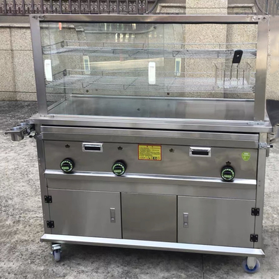 切断可能な移動式不鋼鉄 ストリートフード スナック 飲み物 ガス トロッキー 手車