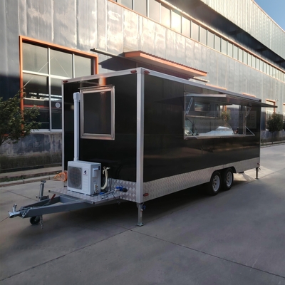 500*180*250cm 多機能モバイルのスナックとアイスクリーム用 トレーラー