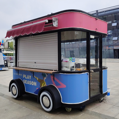 3.0kw 電動 モバイル ファーストフード スナック 飲み物 アイスクリーム 飲食 トレーラー トラック キオスクカート