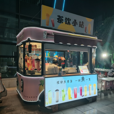 3.0kw 電動 モバイル ファーストフード スナック 飲み物 アイスクリーム 飲食 トレーラー トラック キオスクカート