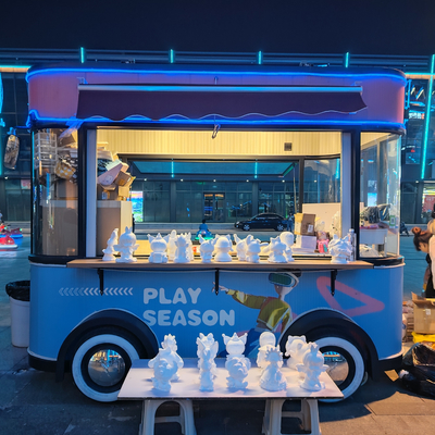 3.0kw 電動 モバイル ファーストフード スナック 飲み物 アイスクリーム 飲食 トレーラー トラック キオスクカート