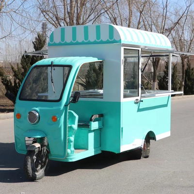 多目的モバイルの電動式ファーストフードスナック三輪車 3つのロードホイール 時速40km