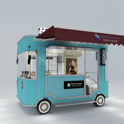 電動モバイル ヘアカットサロン 理髪店 スタイルのデザイン バン トラック トレーラーカート 2023年