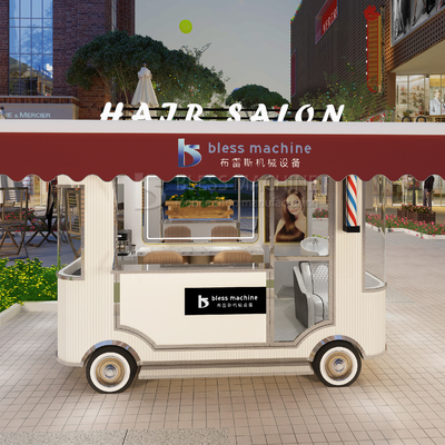 電動モバイル ヘアカットサロン 理髪店 スタイルのデザイン バン トラック トレーラーカート 2023年