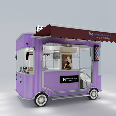 電気 モバイル ヘアカット サロン 理髪店 スタイルのデザイン 農場用バン トラック トレーラーカート