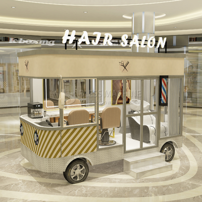 2023 電動モバイル 髪型サロン 理髪店 スタイルのデザイン バン トラック トレーラーカート