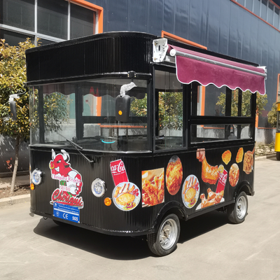 商用飲食店 スナックと飲み物用の電動モバイルフライドチキンコンボカート