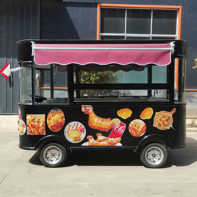 商用飲食店 スナックと飲み物用の電動モバイルフライドチキンコンボカート