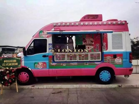 ストリートフードキオスク コーヒーカート 完全キッチンと冷凍機
