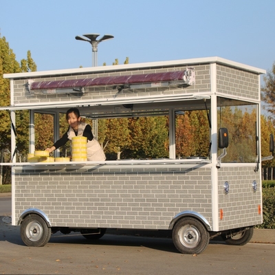 110v/220v 電動販売車 ホットドッグ 移動式食品トラック ソーヤ豆素材