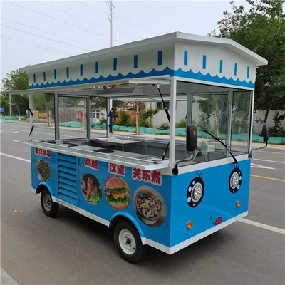 110v/220v 電動販売車 ホットドッグ 移動式食品トラック ソーヤ豆素材