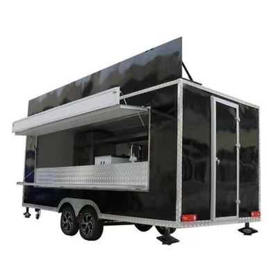 110v/220v 肉加工工場 運転可能なクリープトレーラー 食品トラック 完全キッチン付きカフェ
