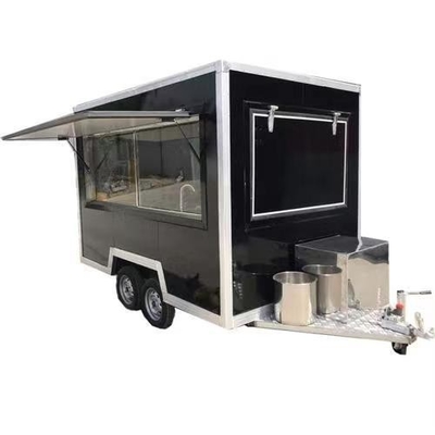 110v/220v 肉加工工場 運転可能なクリープトレーラー 食品トラック 完全キッチン付きカフェ