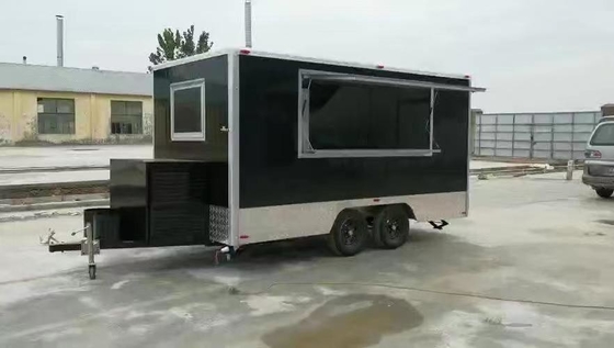 110v/220v 肉加工工場 運転可能なクリープトレーラー 食品トラック 完全キッチン付きカフェ