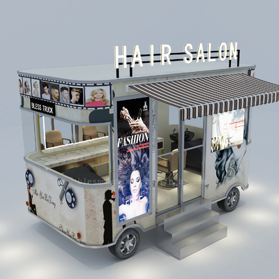 1000kg エレクトリック モバイル ヘアカット シェーブ パームスタイル サロン 理髪店 バン トラック トレーラー