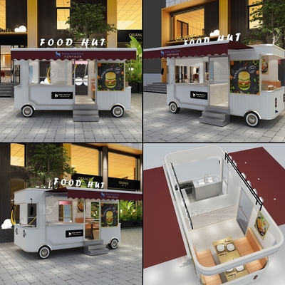 休憩 ファーストフード 電気 モバイル スナック 飲み物 飲食 トラック トラック トレーラー キオスクカート