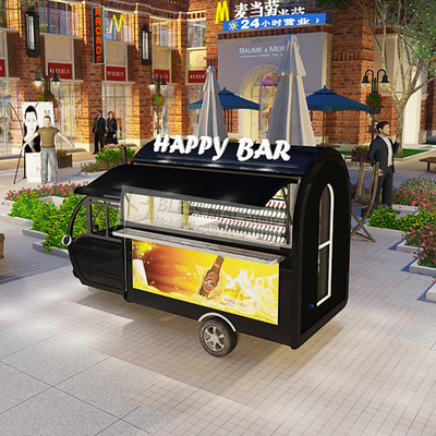 2023年 新鮮飲料用電動移動三輪車 鉄鋼素材
