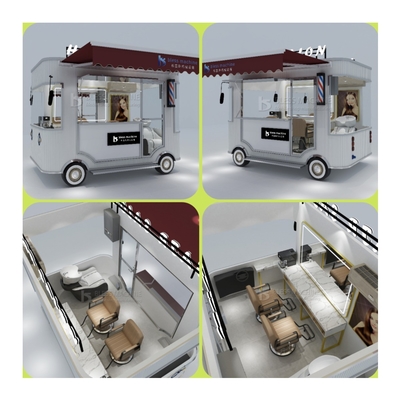 2023 電動モバイル ヘアサロン 理髪店 バン トラック トレーラー 家庭用ブティックカート