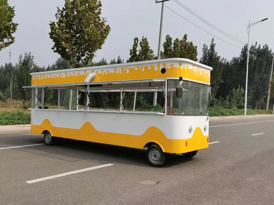 多機能 2000w 四輪電気ハンバーガー スナック 商用用用食器車