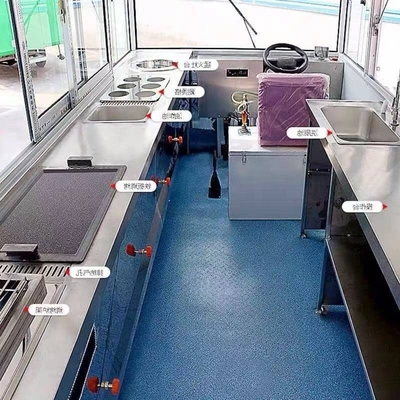 600kg 広範囲 長期使用寿命 食品トレーラー 空流