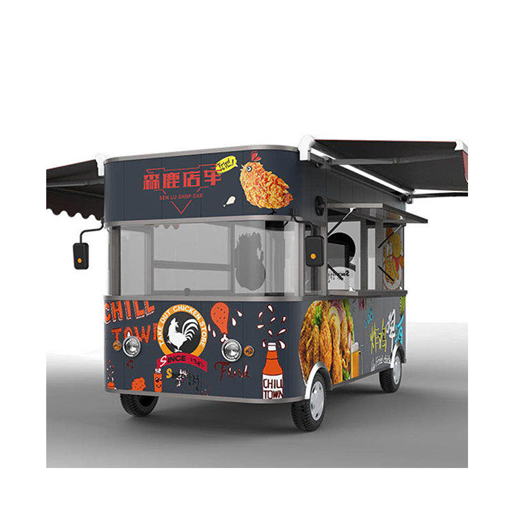 現地整備・修理サービス レッド・ヴィンテージ アイスクリーム スナックカー Bbq モバイルフードトラック
