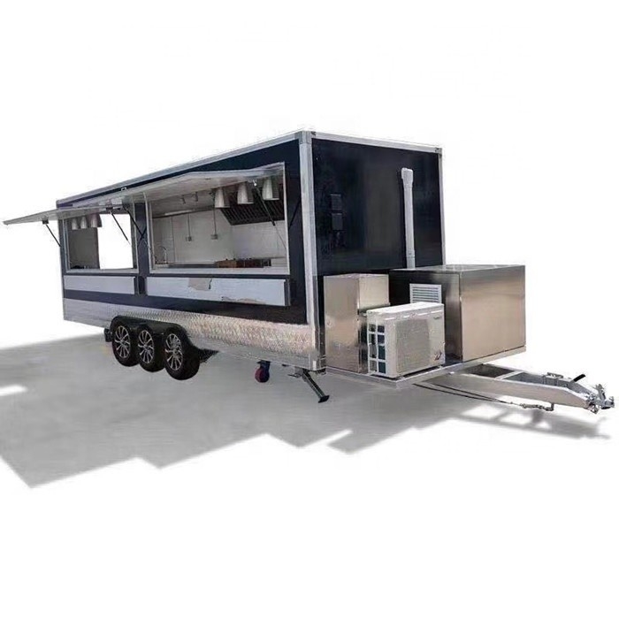 エネルギー鉱業 屋外 ファーストフード 車 移動式 キッチン 食品 トラック 飲食 飲食 バン トレーラー