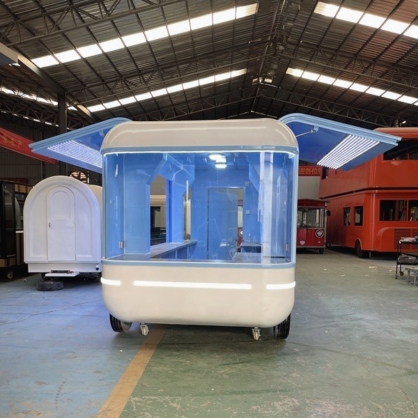 1000KG モバイル スナック 食品 トラック ガス ファーストフード カート トレーラー キッチン 製造工場