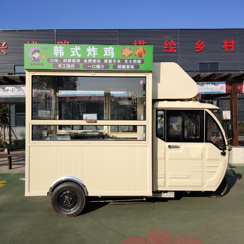 モバイル・ファストフード・飲み物・スナック販売用の多機能3.0kW電動三輪車