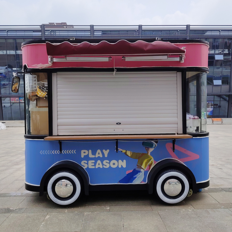 3.0kw 電動 モバイル ファーストフード スナック 飲み物 アイスクリーム 飲食 トレーラー トラック キオスクカート