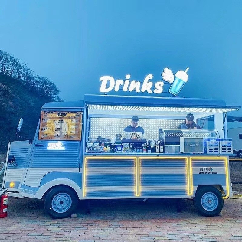 4 ロードホイール 電気 モバイルバン 多用途 ファストフード スナック 飲食 コーヒー